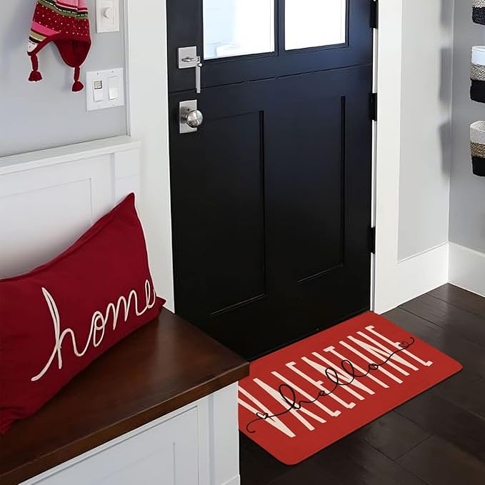 Valentines Door Mat, Entryway Front Porch Valentine's Welcome Mat - Image 4