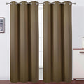 LEMOMO Brown Thermal Blackout Curtains/42 x 95 Inch/Set of 2 Panels Room by Lemomo