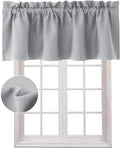 Hiasan Valance Curtains for Kitchen Blackout Thermal Insulated Solid Window by Hiasan