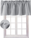 Hiasan Valance Curtains for Kitchen Blackout Thermal Insulated Solid Window by Hiasan