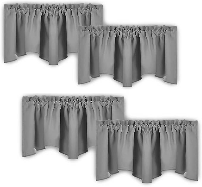 NICETOWN 4 Panles Blackout Curtain Valances by NICETOWN