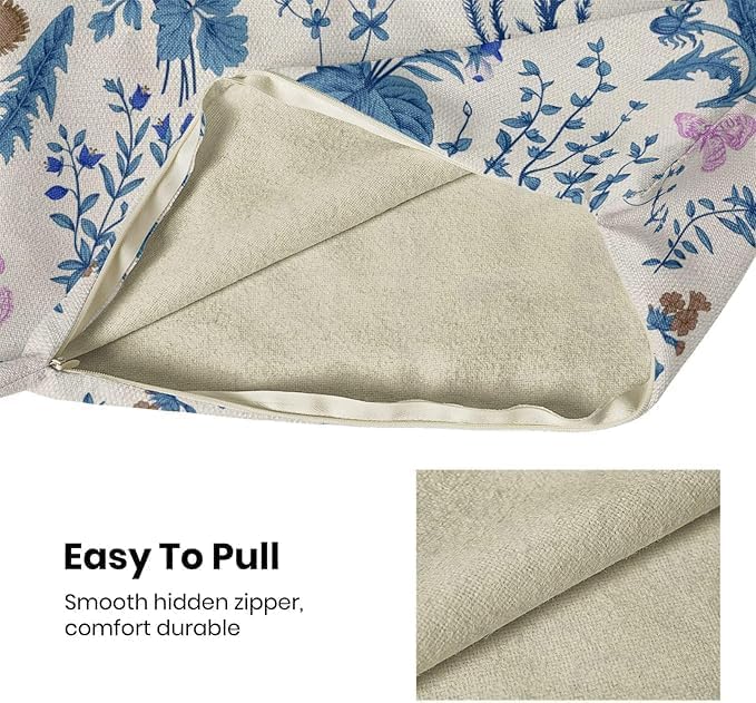 AEIOAE Summer Pillow Covers 22x22 Inch Set of 2, Seasonal Floral Outdoor - Image 6