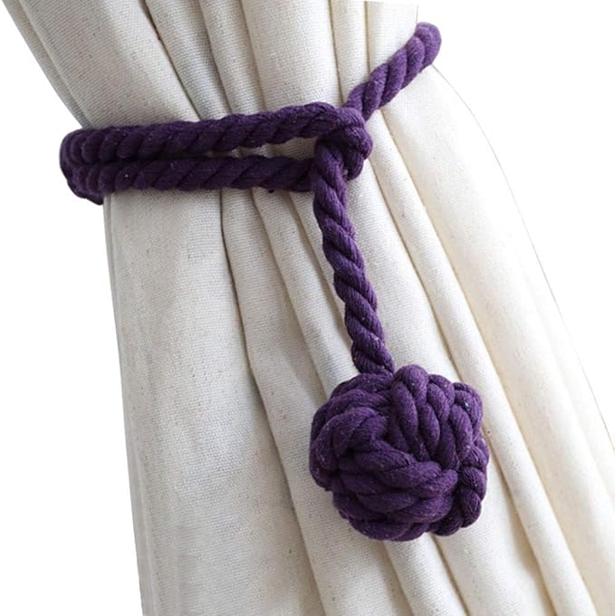 Melaluxe 4 Pack Curtain Tiebacks by Melaluxe