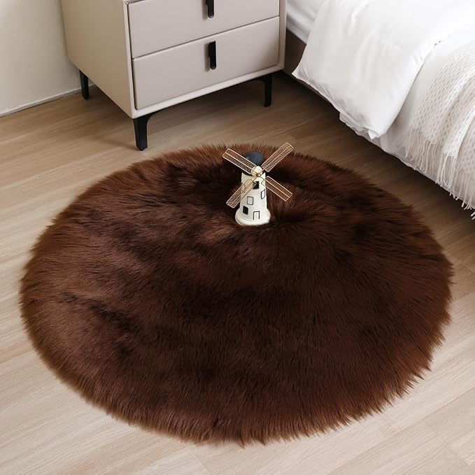 Faux Fur Rug Sheepskin Fuzzy Rug Super Soft Fluffy Plush Area Rug Bedroom Floor - Image 6