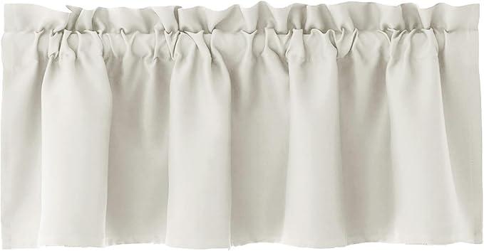 Hiasan Valance Curtains for Kitchen Blackout Thermal Insulated Solid Window - Image 7