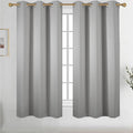 Diraysid Light Grey Grommet Blackout Curtains by Diraysid%2C+refresh+your+life