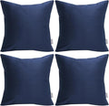 Thmyo 4-Pack 100% Cotton Comfortable Solid Decorative Throw Pillow Case Square by Thmyo