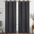 Diraysid Charcoal Grey Grommet Blackout Curtains by Diraysid%2C+refresh+your+life
