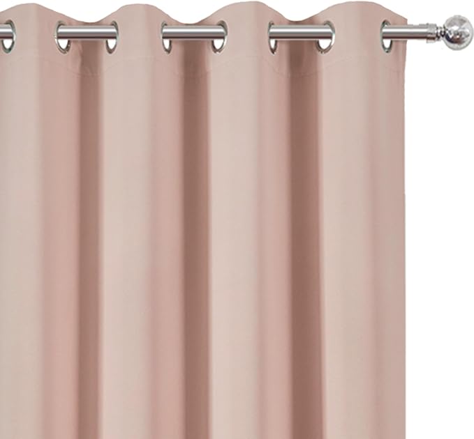 LEMOMO Blush Thermal Blackout Curtains/52 x 95 Inch/Set of 2 Panels Room - Image 6