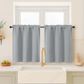 OVZME Silver Grey Blackout Curtains by OVZME
