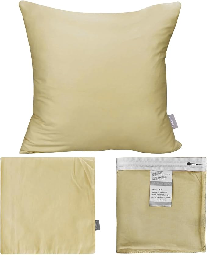 Thmyo 4-Pack 100% Cotton Comfortable Solid Decorative Throw Pillow Case Square - Image 6