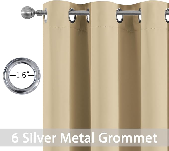 Yakamok Thermal Insulated Grommet Blackout Draperies/Drapes - Image 2