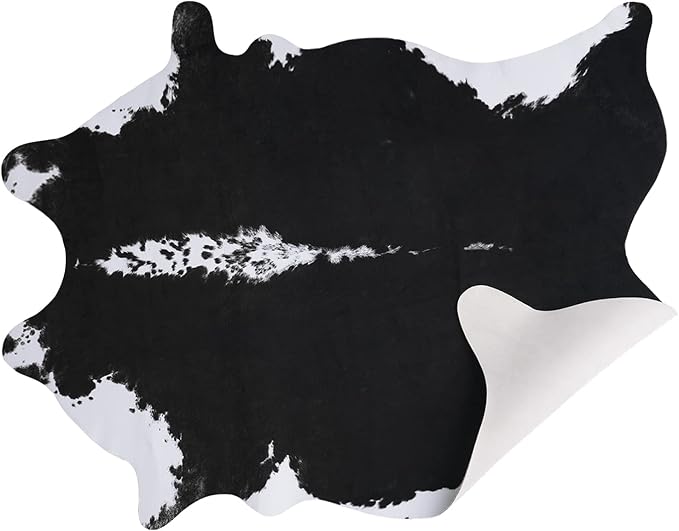 AROGAN Faux Cow Hide Rug, Premium Cow Print Rug Animal Area Rug - Image 7