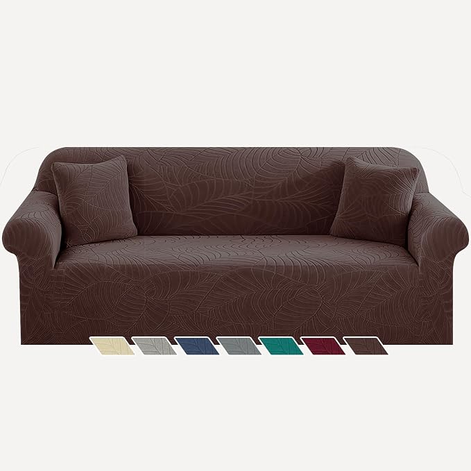 YEMYHOM Couch Cover Latest Jacquard Design High Stretch Extra Large Sofa Covers by YEMYHOM