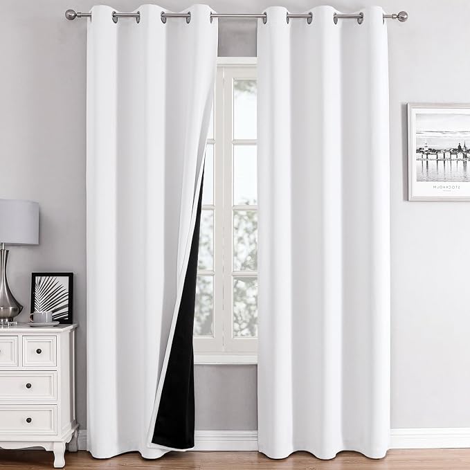 ChrisDowa 100% Blackout Curtains 84 inch Long by ChrisDowa