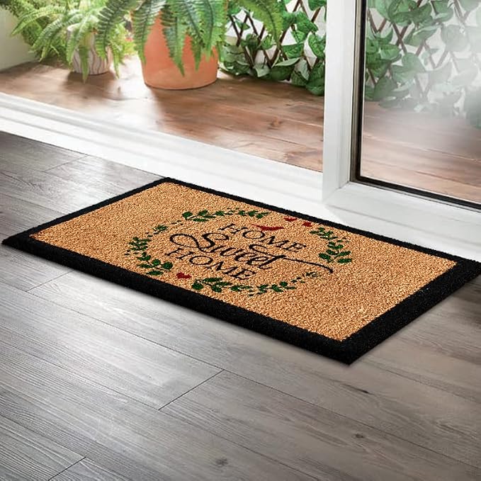 LuxUrux Welcome Mats Outdoor Coco Coir Doormat, by LuxUrux
