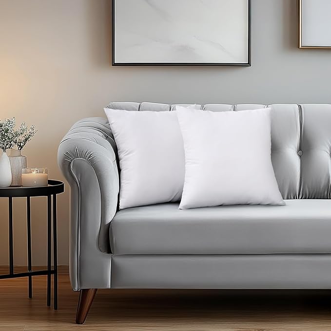 MIULEE Set of 2 Throw Pillow Inserts Premium Pillow Stuffer Square Form - Image 7