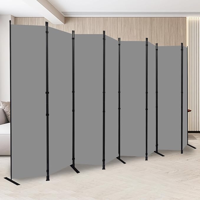 Room Divider and Folding Privacy Screens 8 Panel, 14.67 Ft Wide Partition Room by HOMSCREENER