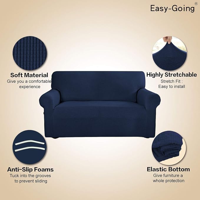 Easy-Going Stretch Loveseat Slipcover 1-Piece Sofa Cover Furniture Protector - Image 4