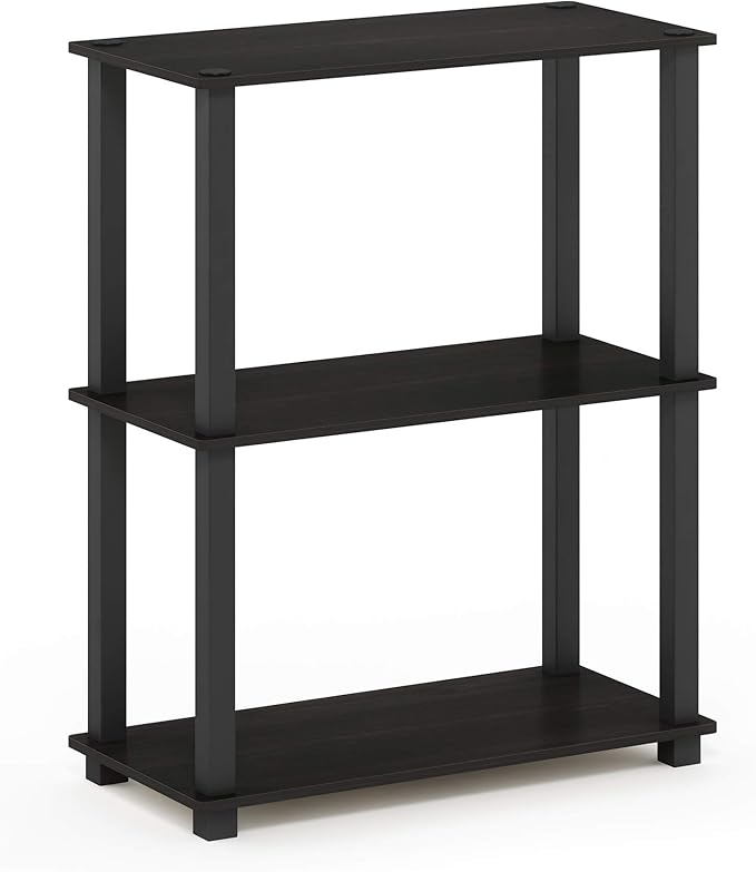 Furinno TURN-S-TUBE Storage Shelves, 3-Tier Book Shelf, Corner Shelf, Toolless - Image 5