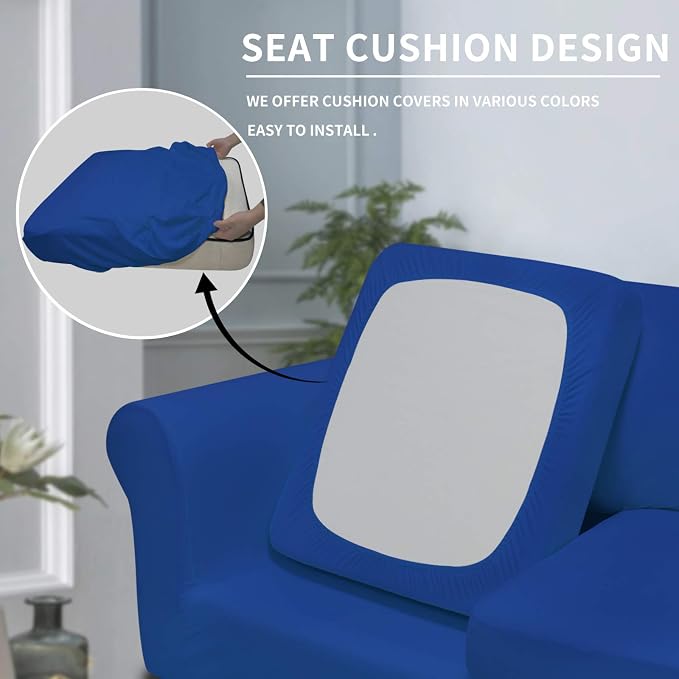 Easy-Going 4 Pieces Oversized Stretch Soft Couch Cover - Image 3