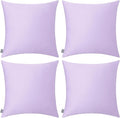Thmyo 4-Pack 100% Cotton Comfortable Solid Decorative Throw Pillow Case Square by Thmyo