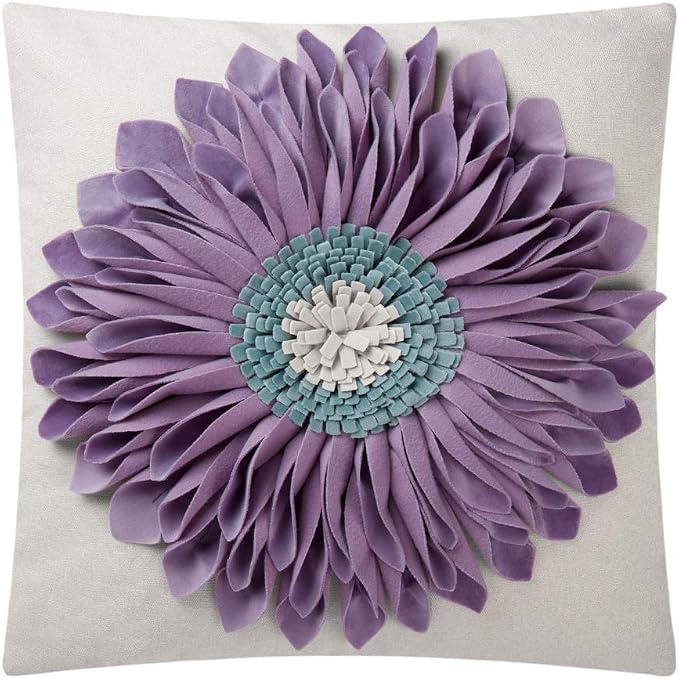 OiseauVoler Decorative Throw Pillow Cover Sunflowers Cushion Case Handmade by OiseauVoler
