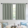 RYB HOME Short Grayish Green Blackout Curtains by RYBHOME