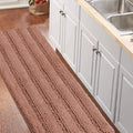 Turquoize Bathroom Runner Rug Extra Long Chenille Area Rug Non-Slip Bath Room by Turquoize