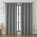 Simplebrand Ava Light Grey Blackout Curtains by Simplebrand