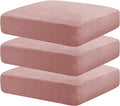 MAXIJIN Velvet Stretch Cushion Covers Fitted Couch Cushion Slipcovers Sofa Seat by MAXIJIN