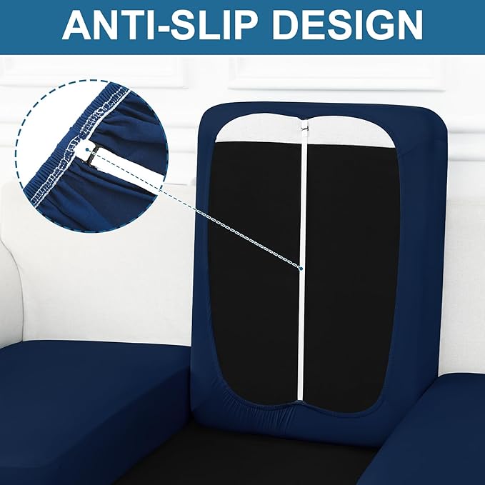 Smiry Printed Couch Cushion Covers, Stretch Soft Couch Covers - Image 4