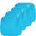 NettyPro Patio Cushion Covers Replacement Set 4 Water Repellent UV Resistant by NettyPro