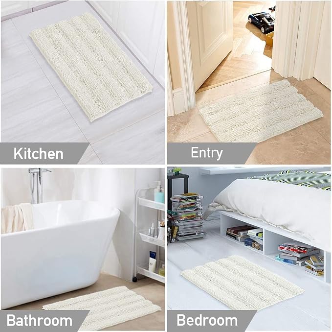 Turquoize Luxury Chenille Bath Rug - Image 6