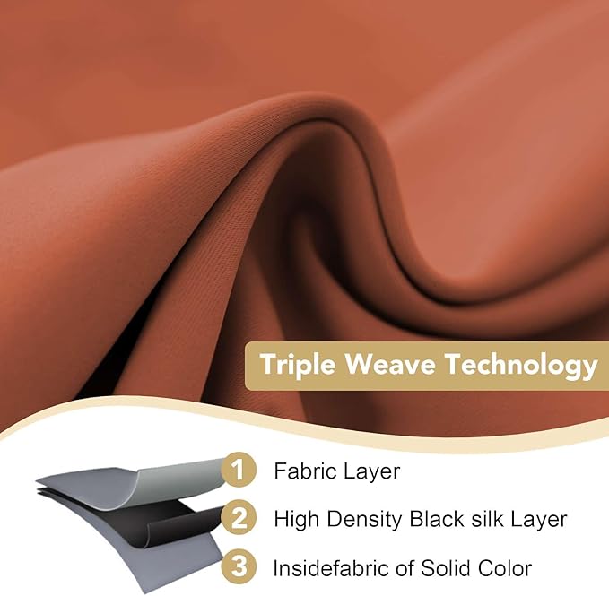 H.VERSAILTEX Premium Blackout Thermal Insulated Room Darkening Curtains - Image 3