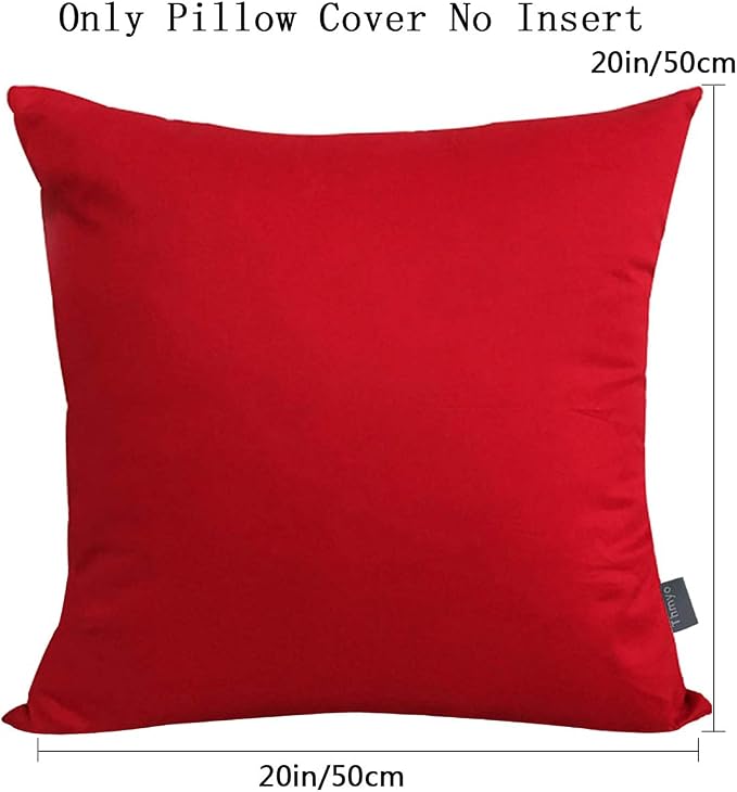 Thmyo 4-Pack 100% Cotton Comfortable Solid Decorative Throw Pillow Cases Square - Image 8