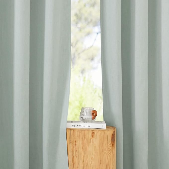 NICETOWN Rustic Linen 144 inch Long Curtains - Image 5