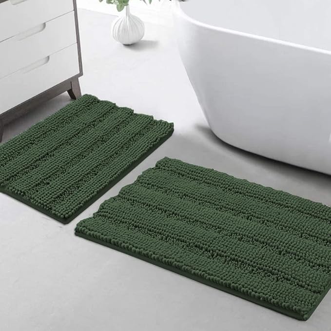 Turquoize Chenille Bathroom Rugs Set by Turquoize