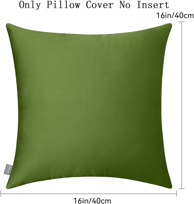 Thmyo 4-Pack 100% Cotton Comfortable Solid Decorative Throw Pillow Case Square - Image 6