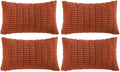 Fancy Homi 4 Packs Boho Burnt Orange Fall Decorative Throw Pillow Covers 12x20 by Fancy+Homi
