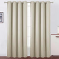 LEMOMO Blackout Curtains 52 x 90 Inch Long Light Beige Curtains Set of 2 Panels by Lemomo