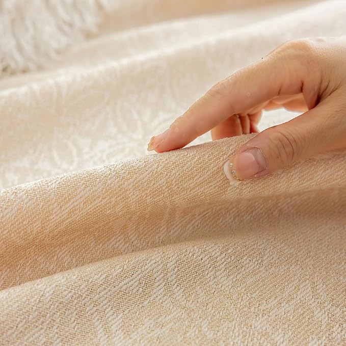 ROOMLIFE Boho Beige Couch Cover - Image 8