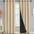 Thermal Insulated 100% Blackout Curtains by Yakamok