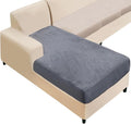 NAISI Sectional Couch Cover 1 Piece Velvet Separate Chaise Lounge Cover Soft by NAISI