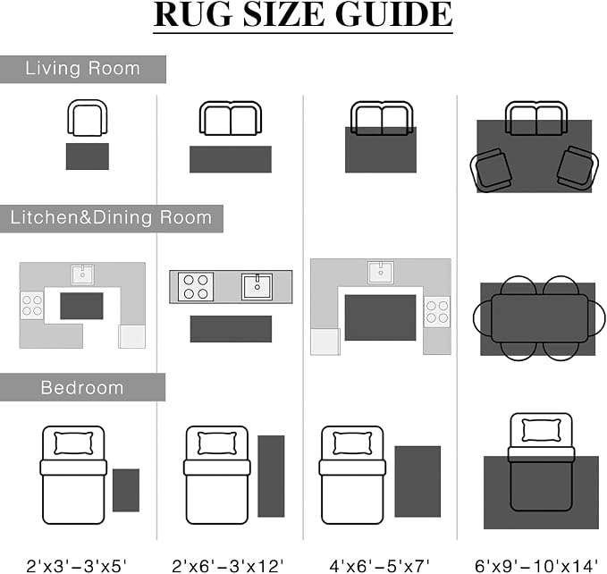 PureCozy Black Runner Rug 2x6 Vintage Area Carpet Hallway Long Indoor Kitchen - Image 9