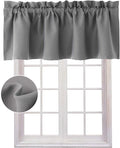 Hiasan Valance Curtains for Kitchen Blackout Thermal Insulated Solid Window by Hiasan