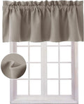 Hiasan Valance Curtains for Kitchen Blackout Thermal Insulated Solid Window by Hiasan