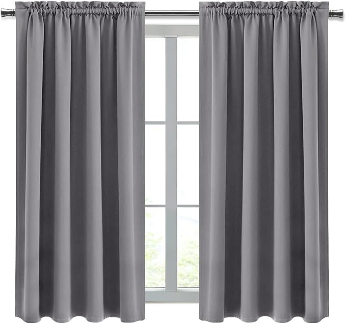 DWCN Blackout Curtains Room Darkening Thermal Insulated Bedroom Curtains Window - Image 9