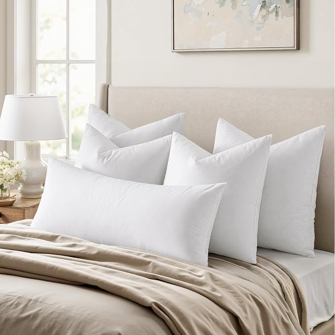 MIULEE 18x18 Pillow Inserts, Decorative Fluffy Throw Pillow Inserts Cotton - Image 3