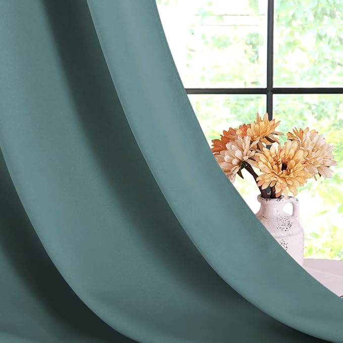 NICETOWN Bedroom Curtains Blackout Drapery Panels, 2 Panels, 70 x 108 inches - Image 4